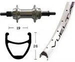 Winora H-Rad 26x1.9Schr.ZKR silb.Starr 36L Rodi Airline 1 silb.Niro-Spei. - Silber