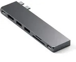 Satechi USB-C Pro Hub Slim Adapter Space Gray - Grau