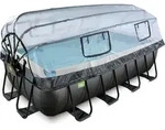 EXIT Black Leather Rahmenpool 400x200x100cm, Aufstellpool, mit Sandfilteranlage...