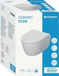Geberit 502381JT1, Geberit iCon Wand-WC Tiefsp&uuml;ler Set, verk&uuml;rzte Ausladung,