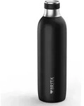 Brita sodaTRIO Edelstahlflasche schwarz gro&szlig; - Schwarz/Silber