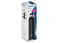 Brita Edelstahl-Flasche 0,65L schwarz für sodaTrio Wassersprudler (1er Pack)