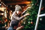 Weihnachtskugeln Glas 4cm 18 St&uuml;ck - Winterwei&szlig; - Wei&szlig;