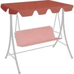 vidaXL Ersatzdach f&uuml;r Hollywoodschaukel Terracotta 188/168x145/110 cm - Orange