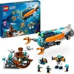 LEGO 60379 City Forscher-U-Boot Spielzeug, Unterwasser-Set mit Drohne, Mech,