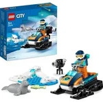 LEGO 60376 City Arktis-Schneemobil, Konstruktionsspielzeug-Set mit 3 Tier-Figuren und
