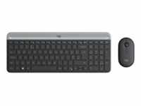 Logitech Slim Wireless Keyboard and Mouse Combo MK470 tastiera RF Slovacco...
