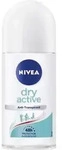 NIVEA Dry Active Deo Roll-On 50ml with 72h Protection and Dual-Active Formula