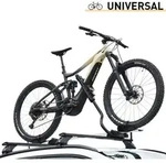 Universeller Fahrradtr&auml;ger aus Stahl mit Diebstahlsicherung f&uuml;r Autodachtr&auml;ger