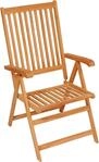 vidaXL Verstellbare Klappst&uuml;hle mit Kissen, 8-teilig, Massivholz Teakholz