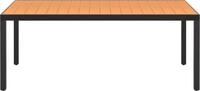 vidaXL Gartentisch Braun 185x90x74 cm Aluminium und WPC