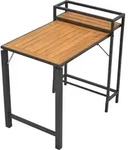 Merxx Balkonklapptisch Santorin 91 x 60 x 87 (74) cm- Aluminium/Akazie - Grau