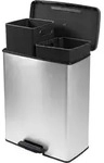 Curver Deco Bin Slim 254619 M&uuml;lleimer 52 L 486 X 615 X 284 Mm Silber Eimer615