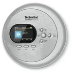 TechniSat DIGITRADIO CD 2GO BT | portabler CD-Player mit Akku und DAB+ | silber...