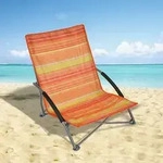 HI Strandstuhl Klappbar Orange 65 &times; 55 &times; 25/65 cm - Orange