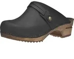 Sanita Wood-Ursana Open Clog Black Gr.35 - Schwarz - 35