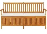 vidaXL Truhenbank mit Kissen 148 cm Massivholz Akazie - Braun