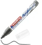 Edding 5100 Acrylmarker Medium, Anthrazit, Anthrazit, Medium, 2 mm, 3 mm, Tinte auf