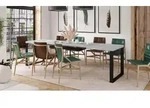 Design Esstisch Avari Tisch XXL ausziehbar 140 bis 290 cm - Grau