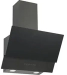 Dunstabzugshaube Schräghaube Kopffrei 60 cm Blacksteel Wandhaube Respekta - Schwarz