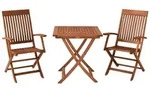 Merxx Gartenm&ouml;belset Comodoro 3tlg., 2 Klappsessel, 1 Klapptisch 70 x 70 cm -