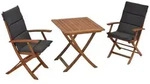 Merxx Gartenm&ouml;belset Comodoro 5tlg., 2 Klappsessel, 2 Auflagen, 1 Klapptisch 70 x 70