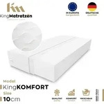 Matratze KingKOMFORT 70 x 200 x 10 cm aus hochwertigem Kaltschaum | Rollmatratze mit