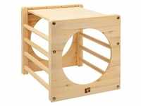 TP Toys Active Holz Indoor-Kletterwürfel für Kinder natur 52 x 60 x 52 cm (L x B x