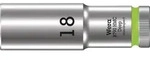 Wera Steckschl&uuml;sseleinsatz 1/2", Leuchtgr&uuml;n, 18 mm