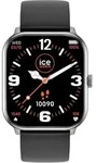 Ice-Watch 021411 Ice smart one - silver black Uhr Kautschuk schwarz - Schwarz