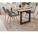 Esstisch Finori Denver Sonoma Eiche / Anthrazit ausziehbar 160 - 200 cm - Grau