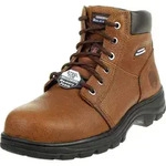 Skechers Herren Workshire Kampfstiefel, Black Embossed Leather, 39.5 EU - Braun...