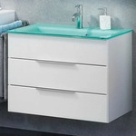 FACKELMANN Waschtischunterschrank KARA / Schrank mit Soft-Close-System / Ma&szlig;e...