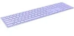Hama E9800M, Volle Gr&ouml;&szlig;e (100%), Kabellos, Bluetooth, Scherenschalter, QWERTZ, Lila
