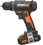 Worx Akku-Bohrschrauber WX100 mit Akku 20V, Ladeger&auml;t und Tasche