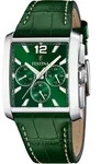 Festina Herren Uhr Elegant Leder Armbanduhr gr&uuml;n UF20636/3 - Gr&uuml;n