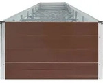 vidaXL Garten-Hochbeet Verzinkter Stahl 600x80x45 cm Braun - Braun