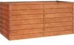 vidaXL Hochbeet Rostig 160x80x77 cm Cortenstahl - Braun