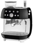 SMEG Espressomaschine mit Mahlwerk EGF03BLEU schwarz - Schwarz