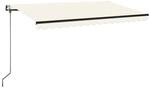 vidaXL Markise Automatisch Einziehbar 400x350 cm Creme