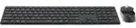 Rapoo 9850M Dunkelgrau QWERTZ Kabelloses Multi-Mode-Deskset - Grau