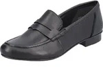 Rieker Damen Halbschuhe Penny Loafer Slipper 51954, Gr&ouml;&szlig;e:36 EU, Farbe:Schwarz -