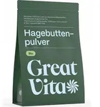 GreatVita Hagebuttenpulver 1000g | fein gemahlen, nat&uuml;rlich & rein aus biologischem