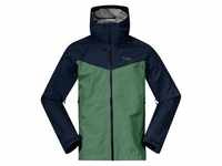 Bergans Skar Light 3L Shell Jacket Men Dark Jade Green/Navy Blue S Outdoor Jacke