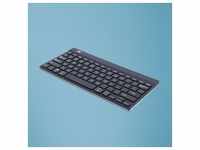 R-Go Tastatur Compact Break US-Layout drahtlos schwarz