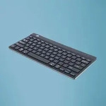 R-Go Tastatur Compact Break US-Layout kabellos schwarz - Schwarz