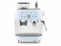Smeg EGF03PBEU Espressomaschine mit Mahlwerk Pastellblau 50's Design