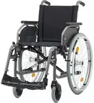 Rollstuhl S-Eco 2, mit Trommelbremse, PU, Duo-Armlehnen, anthrazit-metallic>>>>SB 52