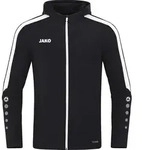 JAKO Damen Kapuzenjacke Power, Farbe:schwarz, Gr&ouml;&szlig;e:34 - Schwarz - 34