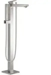Grohe Eurocube Einhand-Wannenbatterie, freistehend, Ausladung 298mm, mit Zubeh&ouml;r,
